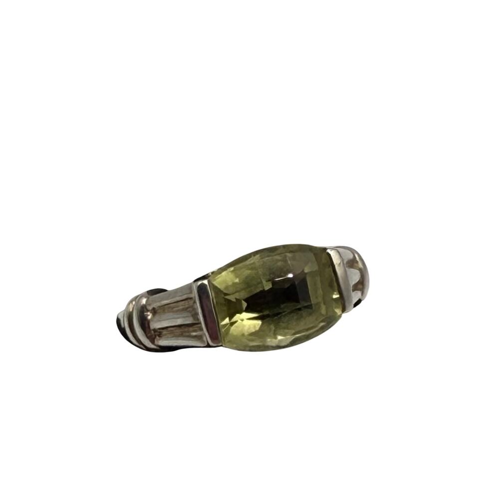 925 Sterling Silver Peridot Ring Size 6.5 (4.49g) - Picture 6 of 6